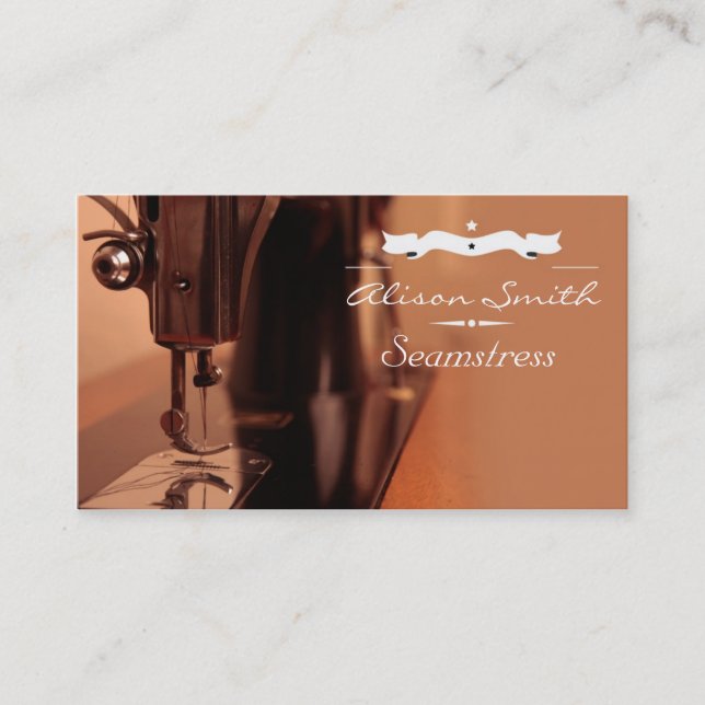 Seamstress Business Card (Front)