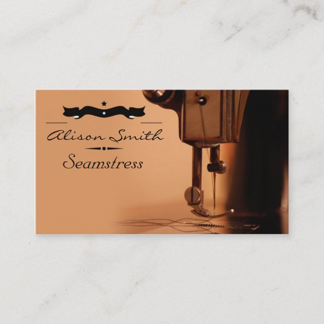 Seamstress Business Card (Front)