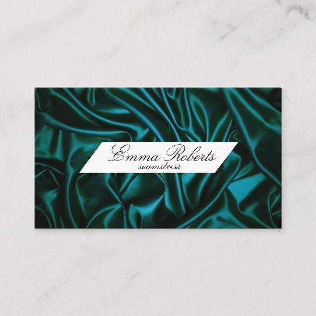 Seamstress Castleton Green Cloth Business Card (Front)