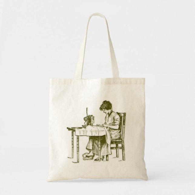 Seamstress design tote bag (Front)