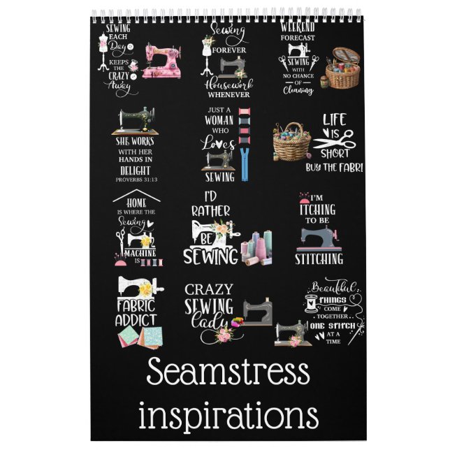 Seamstress inspirations calendar (Cover)