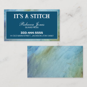 Seamstress Sewing Custom Fabric Business Card