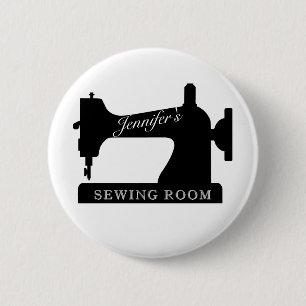 Seamstress Sewing Room Quilter Button Pin