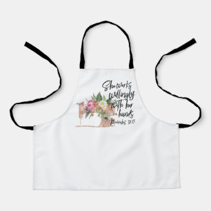 Seamstress - She Works Willingly Apron