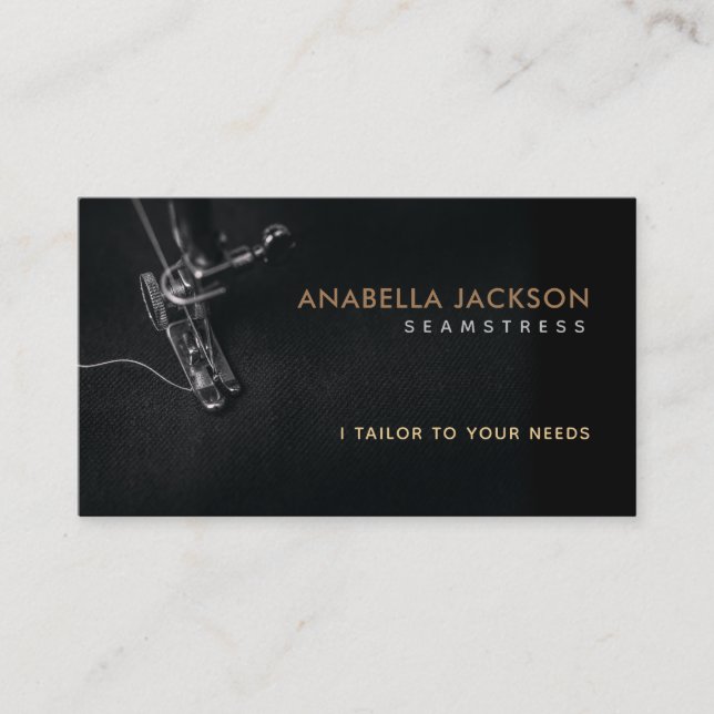Seamstress Slogans Business Cards (Front)