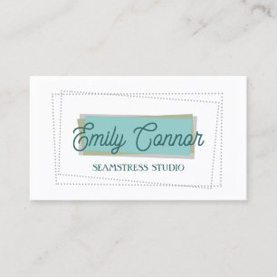 Seamstress Studio Graphic Design Business Card