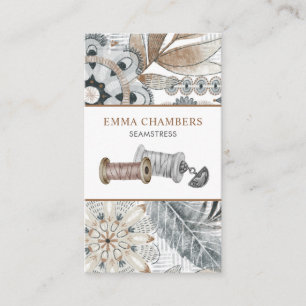 Seamstress Tailor Business Card