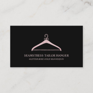 Seamstress Tailor Hanger Business Card