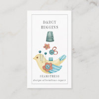 Seamstress Tailor Pin Cushion Thimble Buttons