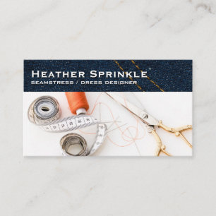 Seamstress Tools   Jean Pants Business Card