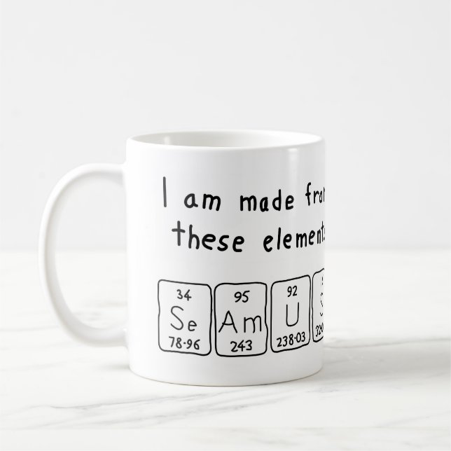 Seamus periodic table name mug (Left)