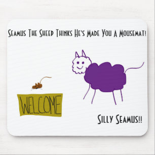 Seamus The Sheep Mousemat (without handrest)