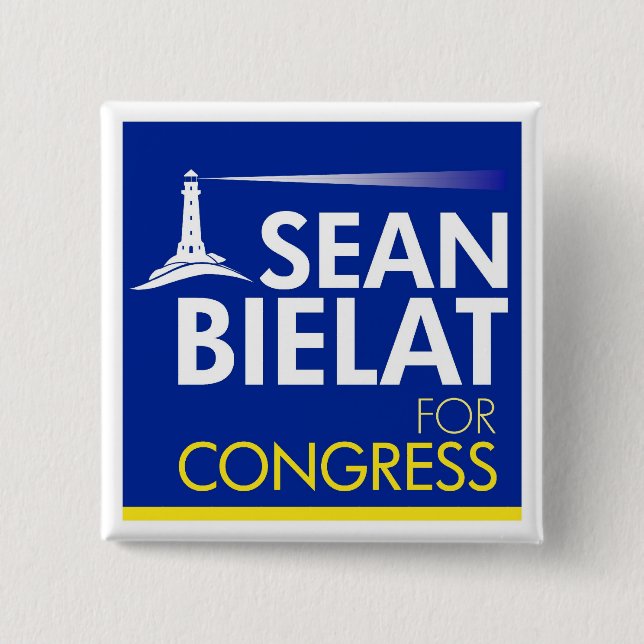 Sean Bielat for Congress Large Letter Button (Front)