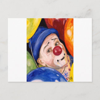 Sean Carlock Clown Postcard