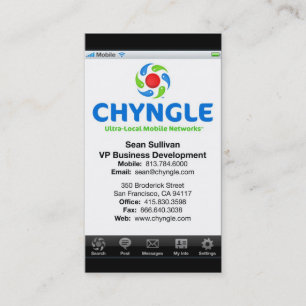 Sean Chyngle Business Cards