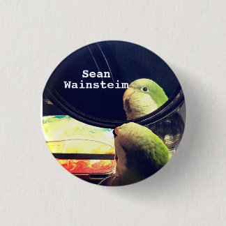 Sean Wainsteim Meets Georgie the Parrot 3 Cm Round Badge