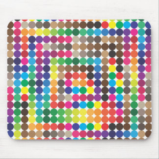seanless coloured circles mouse mat
