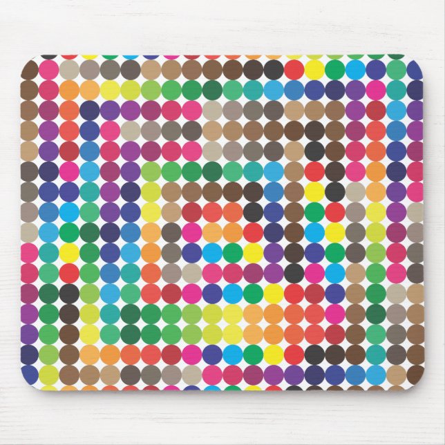 seanless coloured circles mouse mat (Front)
