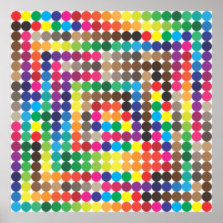 seanless coloured circles poster