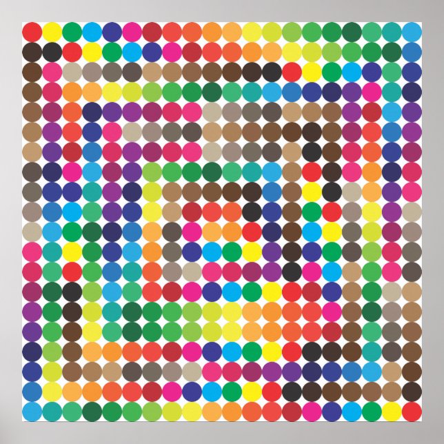 seanless coloured circles poster (Front)