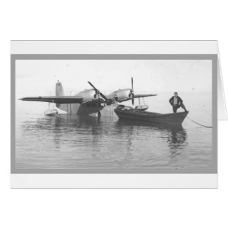seaplane and boat