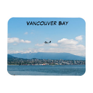 Seaplane taking off over Vancouver bay Magnet
