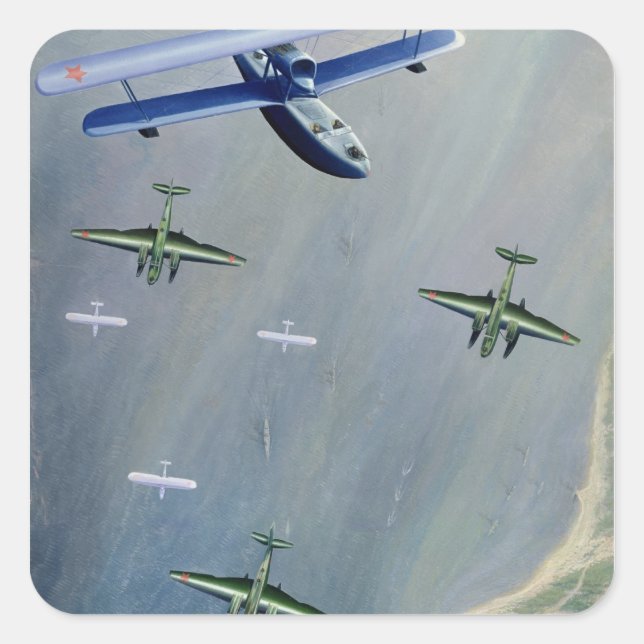 Seaplanes, 1933 square sticker (Front)