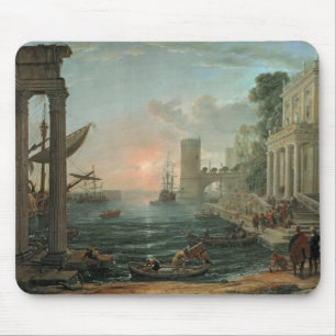 Seaport with the Embarkation Mouse Mat