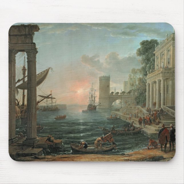 Seaport with the Embarkation Mouse Mat (Front)