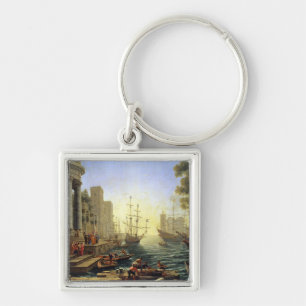 Seaport with the Embarkation of St. Ursula Key Ring