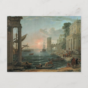 Seaport with the Embarkation Postcard