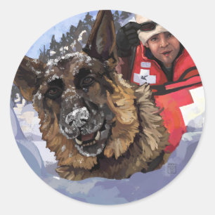 Search and Rescue Classic Round Sticker