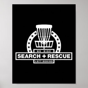 Search And Rescue Disc Golf Poster