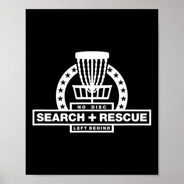 Search And Rescue Disc Golf  Poster (Front)