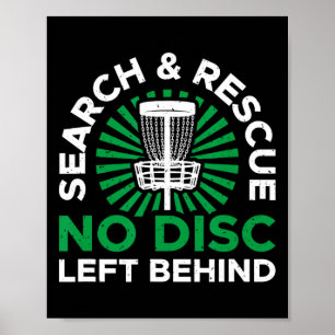 Search And Rescue Funny Disc Golf Lovers Poster