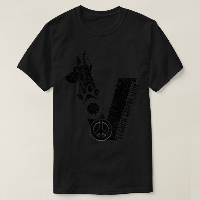 search and rescue k9 TShirt (Design Front)