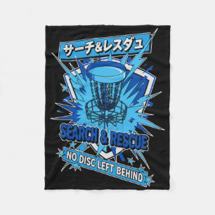 Search And Rescue No Disc Left Behind Disc Golf Sk Fleece Blanket