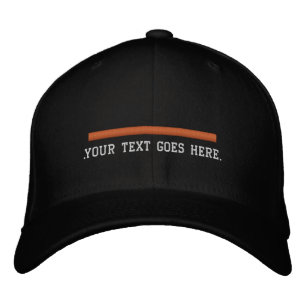 Search and Rescue Orange Line Personalize The Text Embroidered Hat