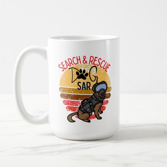 Search and Rescue SAR K-9 Professional Dogs  Coffee Mug (Left)