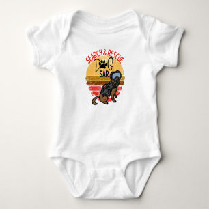Search and Rescue SAR K-9 Professional Dogs Team Baby Bodysuit