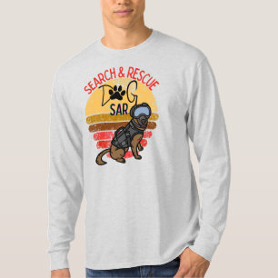Search and Rescue SAR K-9 Professional Dogs Team T-Shirt