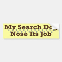 Search Dog Nose Its Job