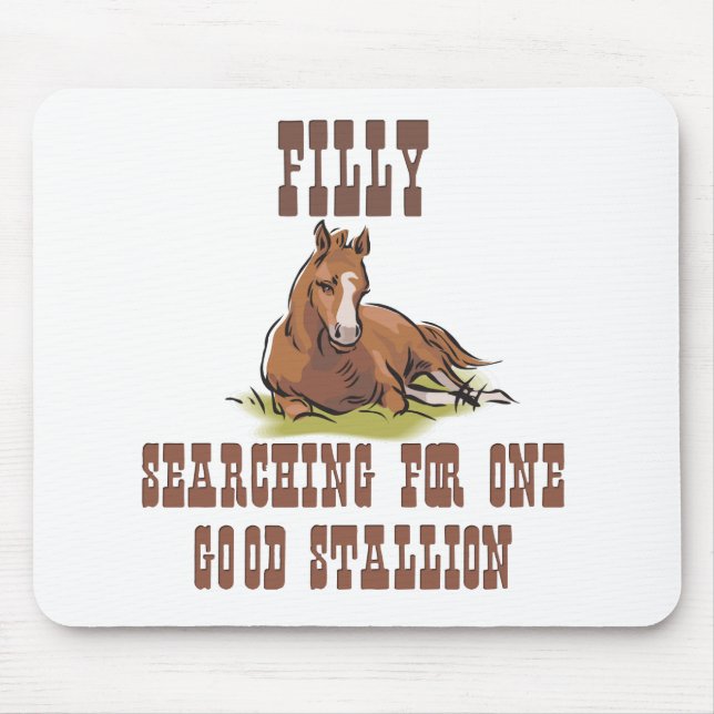 Search for a Stallion Mouse Mat (Front)