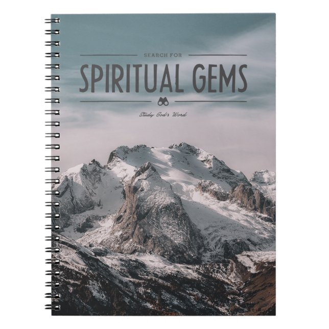 Search for Spiritual Gems Notebook (Front)