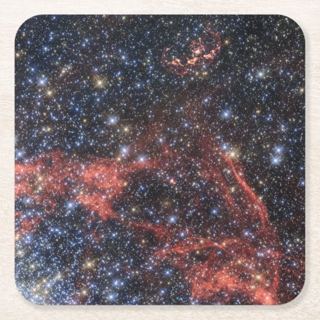Search For Stellar Survivor Of Supernova Explosion Square Paper Coaster (Front)