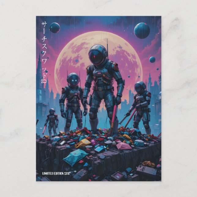 "Search Squad Ω" Postcard (Front)