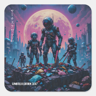 "Search Squad Ω" Square Sticker