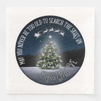 Search the Skies on Christmas Eve Napkin