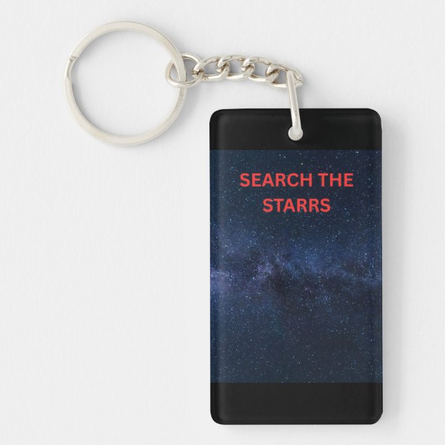 Search the Stars Night Sky Keychain (Front)