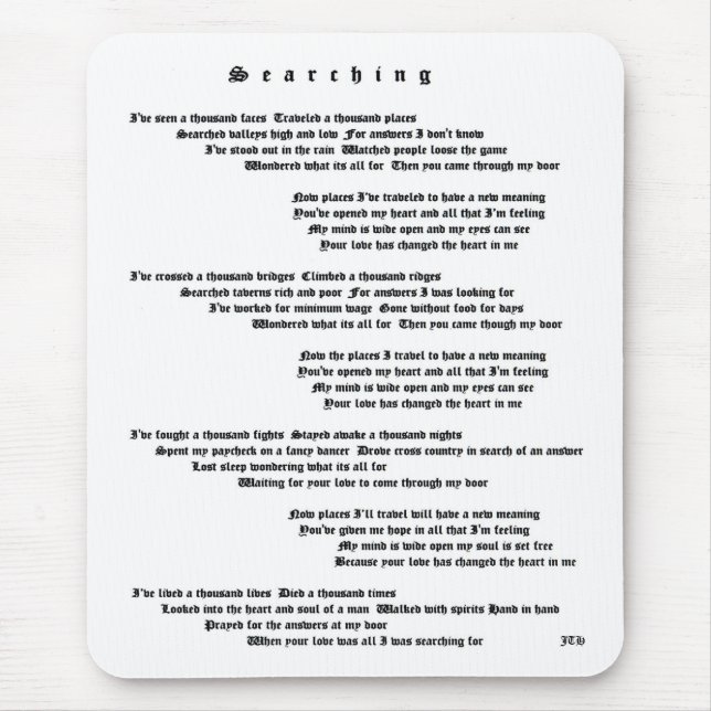 Searching Mouse Mat (Front)